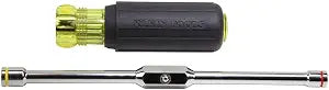 Klein Tools 65064 2-in-1 Nut Driver, 1/4 and 5/16-Inch Hex Head, 8-Inch