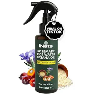 Rosemary Water Spray for Hair Growth, Rice Water Spray, 5 fl oz