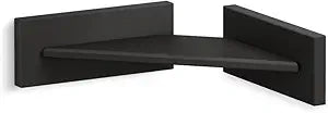 KOHLER K-23287-BL Square Foot Ledge, Premium Metal Construction, Corrosion Resistant, Shaving Ledge, Matte Black