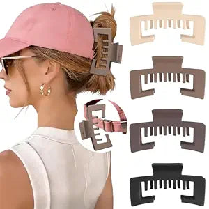 Hat-Friendly Claw Clips for Baseball Caps, Trucker Hat Hair Clips for Women