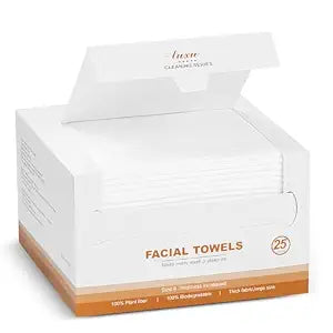 Face Towels,Facial Towels,25 Ct Disposable Face Towel,9.8"X9.8"Face Cloths