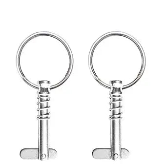 2 Pcs Quick Release Pins 1/4" Diameter, Usable Length 0.9", Hardware pins