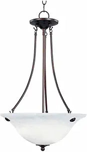 Maxim Lighting Malibu 3-Light Pendant Light | Rubbed Bronze Finish | Transitional Indoor Light Fixture | Ideal for Kitchen Islands & Dining Rooms | Dimmable | Home Decor Ceiling Fixture | 2682MROI
