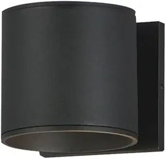 Maxim Lighting Stout 1-Light Wall Sconce | Black Finish | Glass Shade | Transitional Wall Sconce | Ideal for Hallways, Bedrooms & Bathrooms | Dimmable Wet Rated | 86214BK