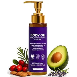 Body Firming Oil, Luxury Body Oil for Crepe Skin, 8 Natural Plant Cold-Pressed Oils, Deep Hydration & Moisturize, Firming Tightening & Hydrating Body Serum, Smooths Skin for Women