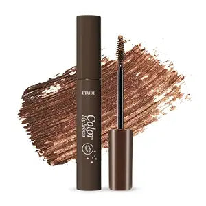 ETUDE Color My Brows Big Size Brow Mascara, Rich Brown, Eyebrow Tint