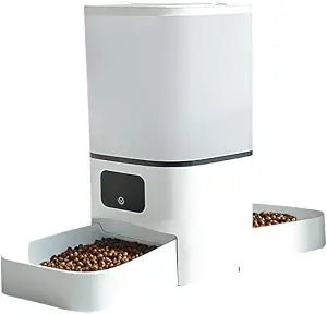 Evenwow 5G WiFi Automatic Feeder, Large Capacity 6L Timed Dry Food Dispenser for Cats and Dogs, APP Control & Anti-Clog Design for Multiple Pets