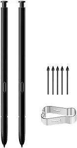 2PCS Galaxy Note 20 Stylus Pen Replacement (Without-Bluetooth) for Samsung Galaxy Note 20 Ultra S Pen + Replacement Tips (Black)