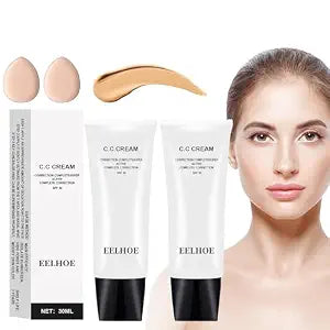 2-Pack Skin Tone Adjusting CC Cream SPF 50 for Mature Skin(Natural)