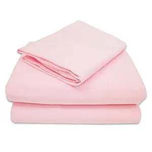 American Baby Company 28" x 52" 100% Natural Cotton Jersey Knit Toddler/Crib Sheet Set ��� 3-Piece Soft & Breathable Crib/Toddler Bedding Set, Pink, for Girls and Boys