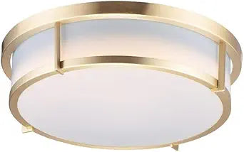 Maxim Lighting Rogue E26 2-Light Light Fixture | Satin Brass Finish | Polystyrene Shade | Interior Light Fixture | 10272WTSBR
