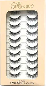 Lashes Faux Mink 10 Pairs (Natural 120)