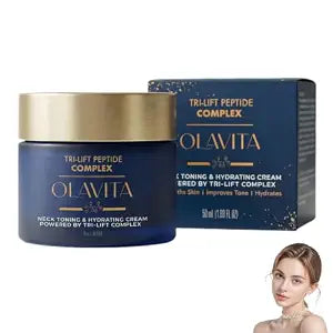 Olavita Tri-Lift Peptide Cream, 2026 New Tri-Lift Peptide Complex Cream, Skin Tightening and Repair, Long-Lasting Hydration, Suitable For All Skin Types (1 Bottle)