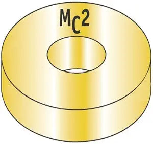 1" USS Flat Washers Medium Carbon Steel Thru-Hardened Zinc-Yellow (Quantity: 50 pcs) - Inside Diameter: 1" inches