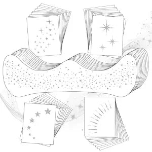 20PCS Glitter Freckles Face Tattoo Face Glitter Patches-Silver