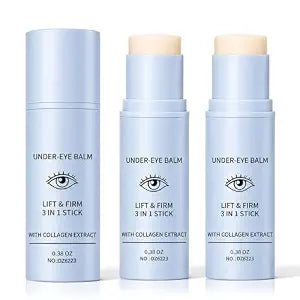 2Pcs Under Eye Balm, Lift & Firm 3-in-1 Multi Balm Stick With Collagen Extract, Eye Care Stick for Dark Circles, Puffiness, and Fine Lines, Hydrating, Smoothing, and Refreshing
