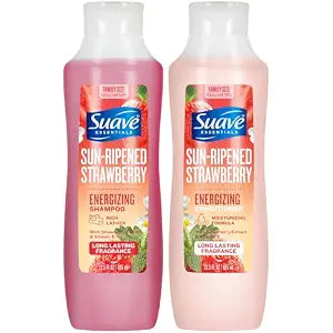 Suave Sun-Ripened Strawberry Shampoo & Conditioner for Women, 22.5 Oz Ea