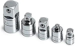 SK Tools USA 1/4" - 3/4" Drive, 5 Piece, Chrome Adapter Set, 4506