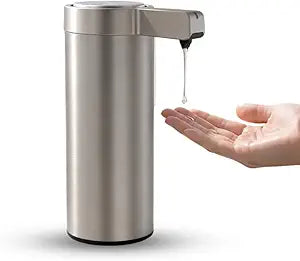 Automatic Soap Dispenser Touchless Liquid Soap Dispenser 9.1 oz/270ml 3-Level Adjustable Stainless Steel 0.2s Fast Sensor USB Type-C Rechargeable Bathroom Kitchen Hotel Hand Soap Dispenser