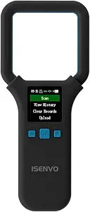 AR190E Bluethooth Pet Microchip Scanner, Wireless Handheld RFID Animal Reader, 134.2kHz Pet Chip Scanner with OLED Display Animal Tag Reader EMID FDX-B(ISO11784/11785)