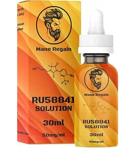 RU58841 5% Solution (50mg/ml) - DHT Blocker - Advanced Hair Loss Treatment - Anti-Androgen Hair Tonic - Promotes Hair Regrowth and Prevents Male Pattern Baldness - 30ml