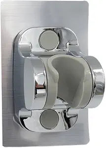 Adhesive Shower Head Holder Wall Mount Shower Hose Base Adapter Rack Handheld Showerhead Clip for Bathroom Installation