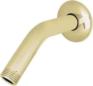 Kingston K155K2 6" Shower Arm with Round Flange, Polished Brass