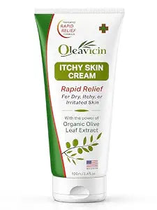 Extra Strength Anti-Itch Cream - Itchy Skin Cream for Fast Itch Relief - Natural Anti Itch Cream for Adults & Kids - Organic Olive Leaf Extract - Steroid-Free Rash Relief for Sensitive Skin