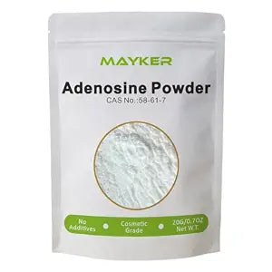 MAYKER Adenosine Powder 0.7oz, High Purity Cosmetic Grade Ingredient for DIY Water Based Serums, Creams, Lotions & Skincare Formulation
