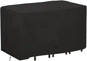 Outdoor Bar Height Dining Set Cover Heavy Duty Waterproof Patio Dining Table Cover for Rectangular 6 - Person 76'' Long Bar Height Set High Top