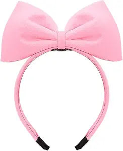 Bowknot Halloween Headband, Sweet Pink Bow Headband Bowknot Hair Hoops Bands Headpiece Hairband for Women and Grils,Women Christmas Birthday Party Decorations Easy to Wear,Headbands Hair Accessories