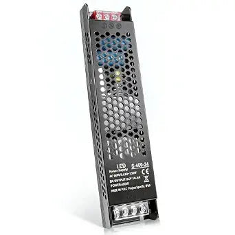 24V 400W LED Power Supply, 16.5A Constant Voltage LED Driver, AC to DC Converter, Low Voltage LED Transformer for Strip Lights, Cabinet Lighting, Commercial Signage and Light Boxes