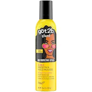 Got2B Glued 2-in-1 Smooth & Hold Hair Mousse, 8 Fl Oz