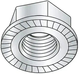 M12-1.75 Serrated Hex Flange Nut/Metric Class 8 Steel/Plain Finish (Quantity: 100 pcs)