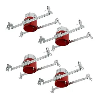 HALO 4 Junction Box Housing fits 4 LED Trims, HALO Surface Mounts, & Fans  Safe in Fire-Rated Ceilings  JB4FR2-4PK