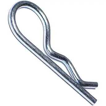 Hard-to-Find Fastener Hitch Pin Clips, Zinc-Plated Alloy Steel, Durable Metal Safety Pin Clips for Heavy Duty Trailer Hauling, Farm & Industrial Use, 5/32 x 2-15/16", Pack of 50