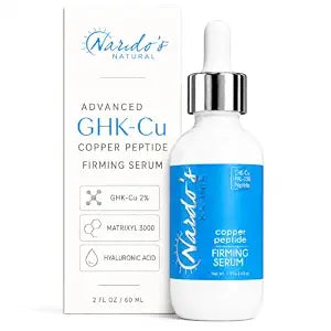 Copper Peptide Face Serum, GHK-Cu + Matrixyl 3000, Hyaluronic Acid, 2 Fl Oz