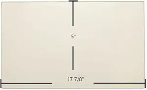 Caddy Alterna II Door Glass Replacement Γ 17 7/8" x 5" High-Temperature Ceramic Glass Panel (SE68544)