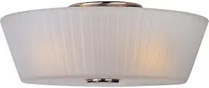 Maxim Lighting Finesse 3-Light Flush Mount | Satin Nickel Finish | Transitional Indoor Light Fixture | Ideal for Bedrooms, Hallways & Entryways | Dimmable | Home Decor Ceiling Fixture | 21500FTSN
