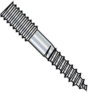 1/4-20X5 Hanger Bolt Plain Center Zinc (Pack Qty 350) BC-1480BH by Shorpioen - Made in USA