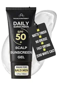 The Bald Brothers Scalp Sunscreen | Daily SPF50 Invisible Sunscreen Gel