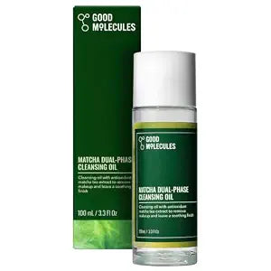 Good Molecules Matcha Dual-Phase Cleansing Oil, Makeup Remover, 3.3 fl oz