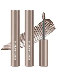 Eyebrow Gel Tint Waterproof,Gray Brown Eye Brow Dye Glue, Brow Tinting Kit