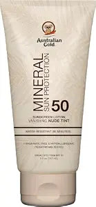 Australian Gold Mineral Body Lotion Sunscreen SPF 50 | Nude Tint, 5 Fl Oz