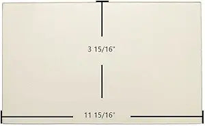 Dovre 1800 Ceramic Glass Panel Γ 11 15/16" x 3 15/16" Replacement