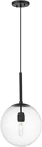 ML Lighting 25401-MB Kairo 12" Wide 1-Light Pendant - Matte Black