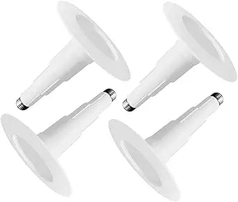 Jolux 4 Inch Adjustable LED Can Light Retrofit, 8.5W=40W 3000K 500LM, Dimmable ETL Damp Rated, Easy Flush Mount Install, Bevel Trim E26 Base, Recessed Lighting for Home Kitchen Bathroom, 4-Pack