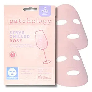 Patchology Rosé Pink Sheet Face Mask | Birthday & Bridal Gift | 2pk