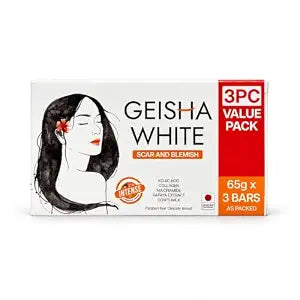 Geisha White Intense Skin Cleansing Bar - 3 bars x 65g