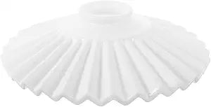 Angoily Ceramic Pendant Lampshade 8.26X8.26X2.36In White Hanging Lamp Cover for Chandelier Ceiling Light and Vanity Lighting